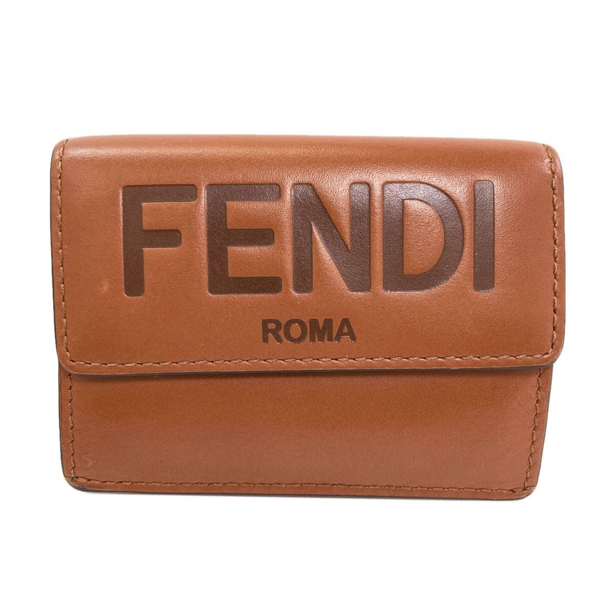 Fendi Trifold Wallet Bifold Leather