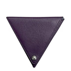 Loewe Coin Case Purple Purse Wallet Leather