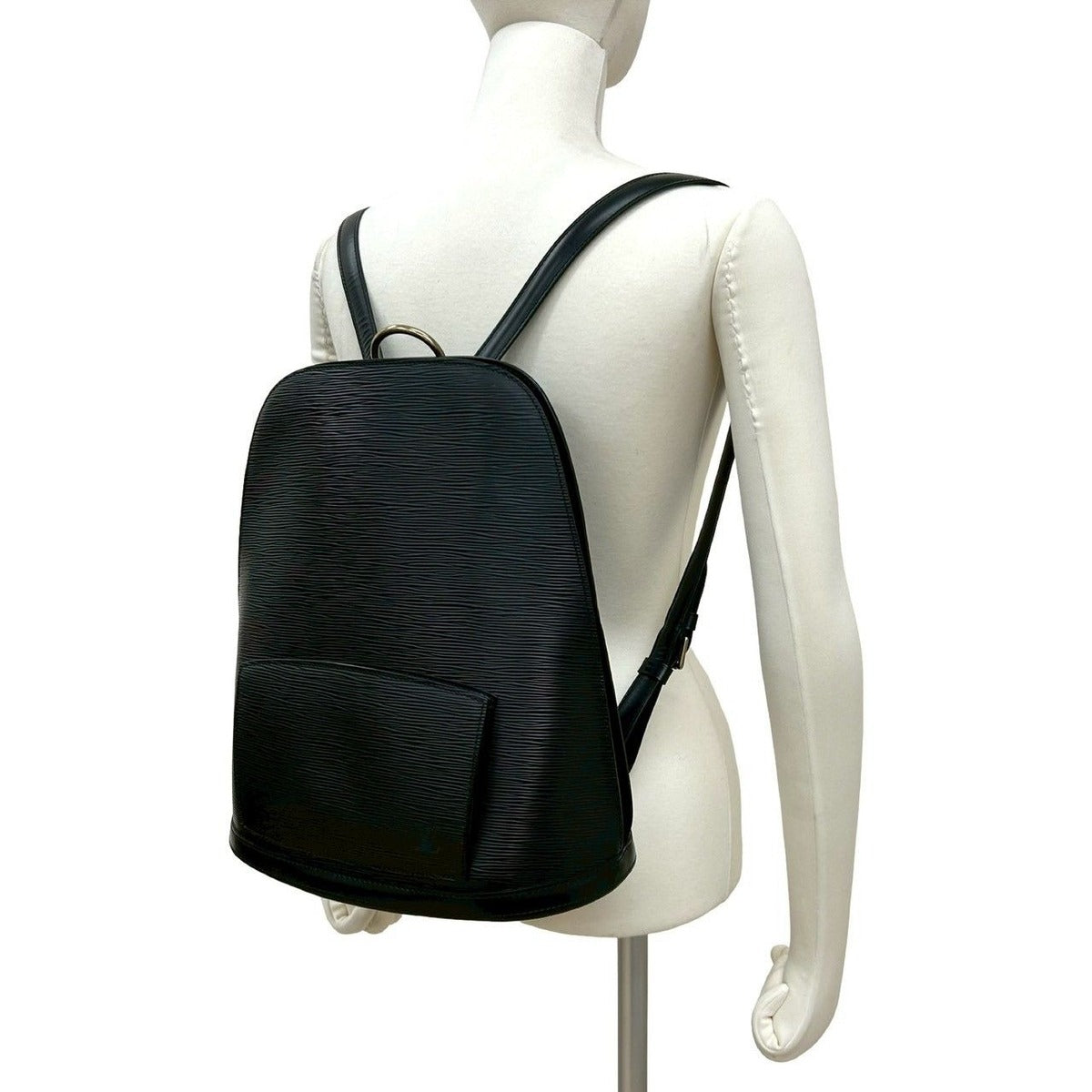 Louis Vuitton Vintage Cobran Epi Leather Backpack Black Noir — view 2