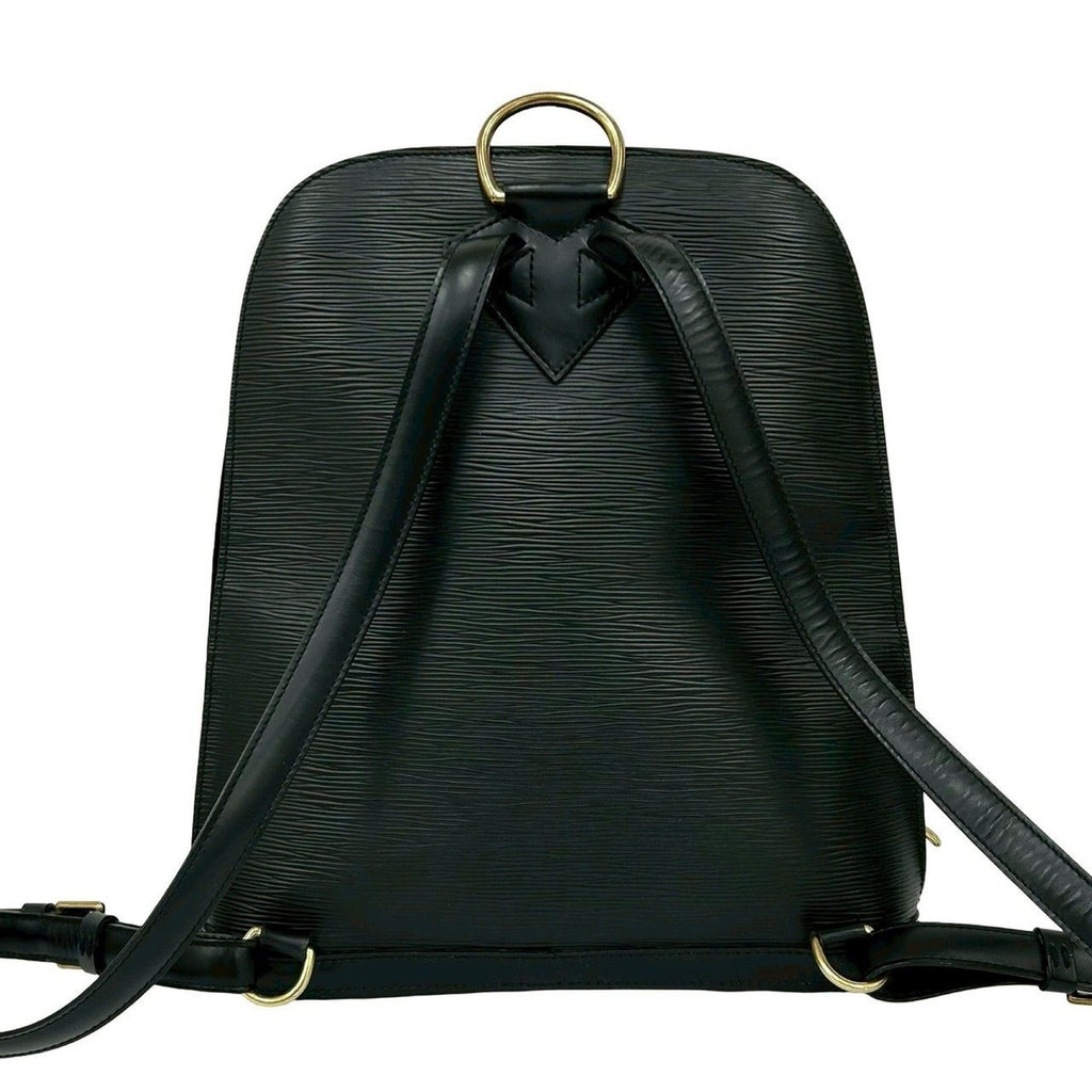Louis Vuitton Vintage Cobran Epi Leather Backpack Black Noir — view 3