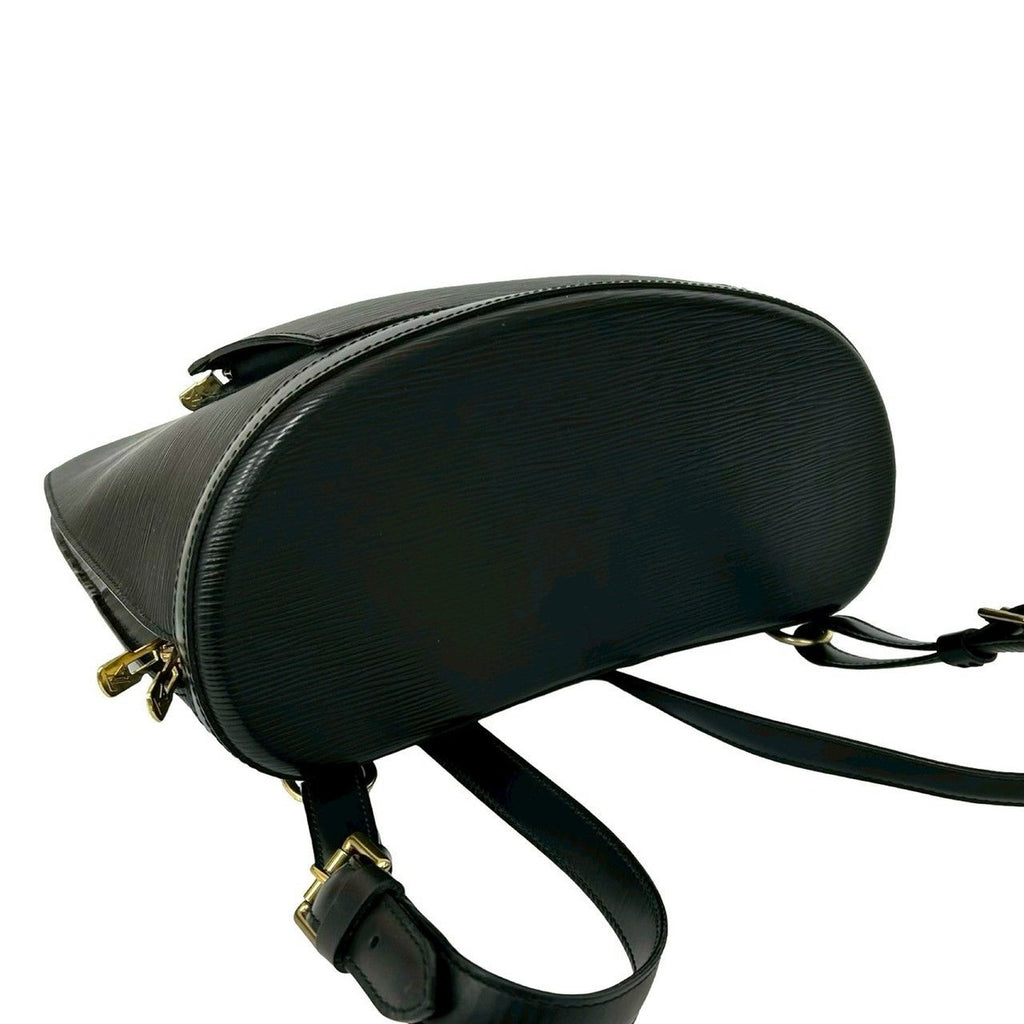 Louis Vuitton Vintage Cobran Epi Leather Backpack Black Noir — view 7