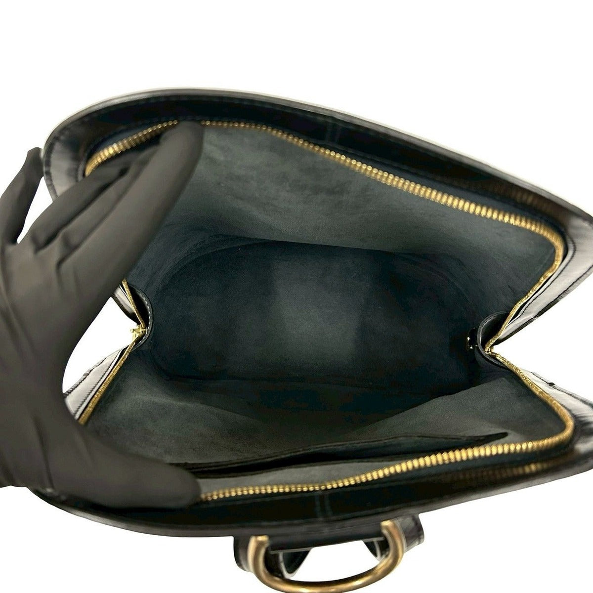 Louis Vuitton Vintage Cobran Epi Leather Backpack Black Noir — view 9