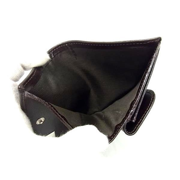 Fendi Zucca Pattern Canvas Bifold Wallet Brown And Black Fm3124 — view 4
