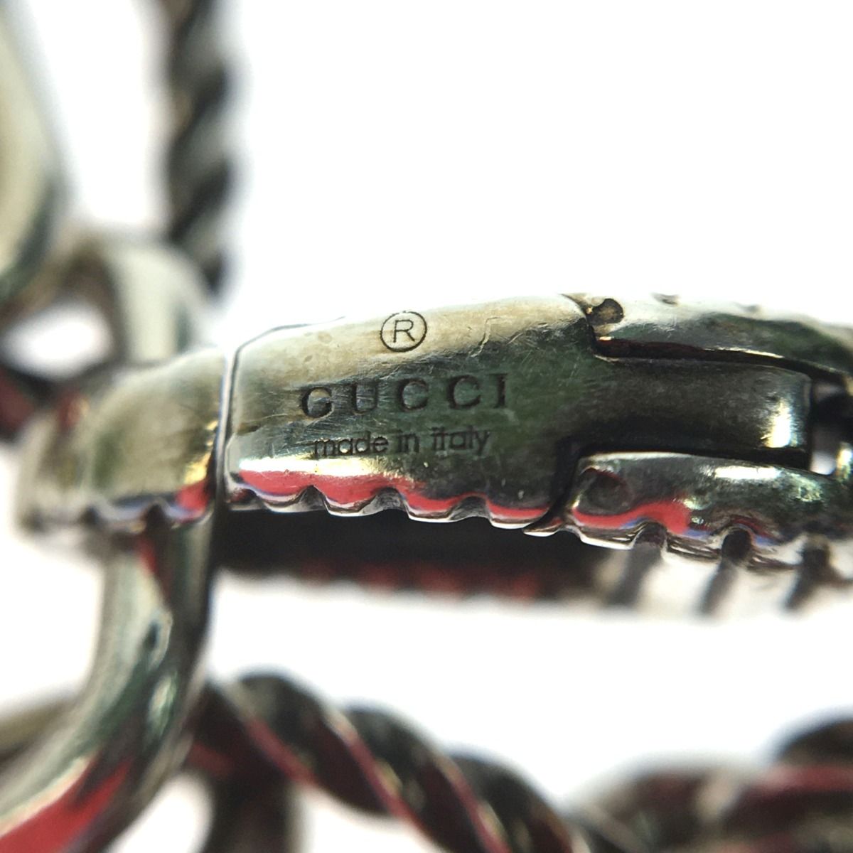 Gucci Interlocking G Bracelet Silver 925 Size 16 — view 3