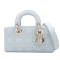 Dior Lady D Joy Light Blue Lambskin 2-Way Shoulder Bag