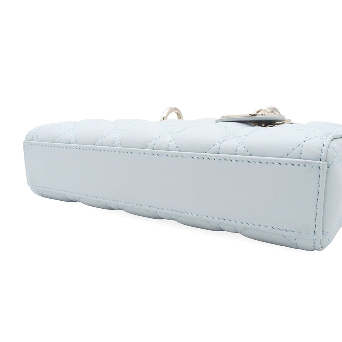 Dior Lady D Joy Light Blue Lambskin 2-Way Shoulder Bag — view 3