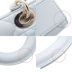 Dior Lady D Joy Light Blue Lambskin 2-Way Shoulder Bag — view 8