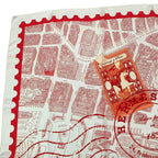 Hermes Carre 90 de Passage a Paris Silk Scarf Red — view 2