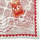 Hermes Carre 90 de Passage a Paris Silk Scarf Red — view 5