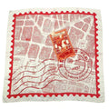 Hermes Carre 90 de Passage a Paris Silk Scarf Red