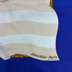Hermes Scarf Carre 90 Silk Souvenirs de Paris Memories of Blue Red — view 7