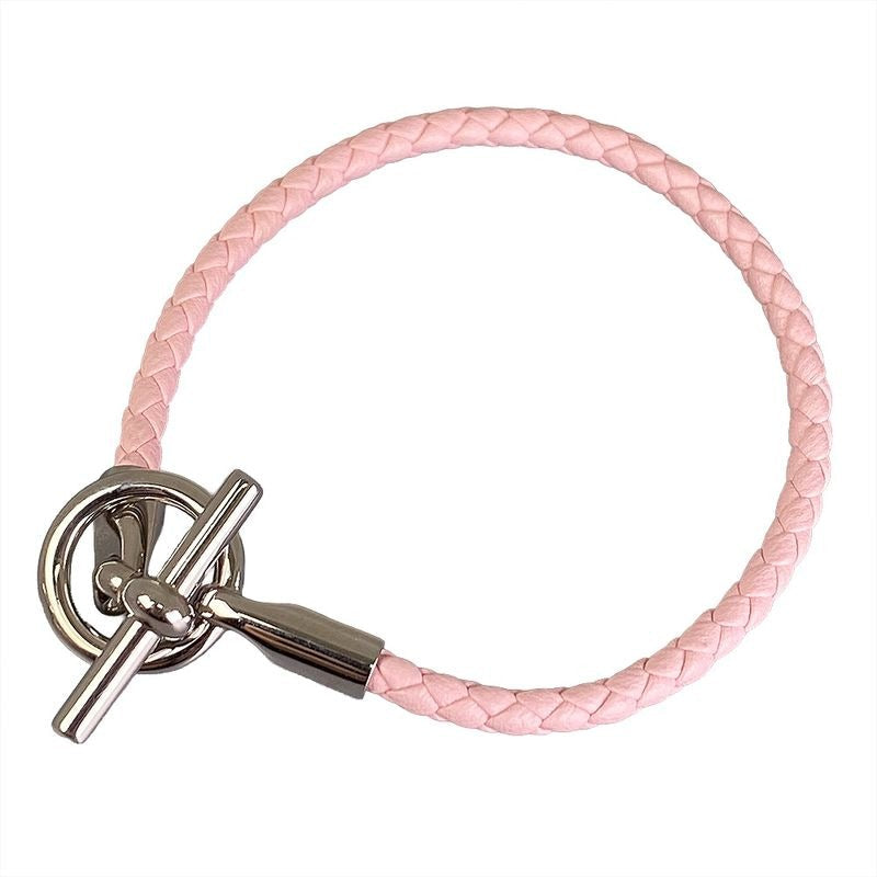 Hermes Leather Bangle Bracelet — view 2