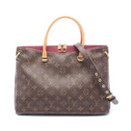 Louis Vuitton Handbag Pallas Aurore Canvas Leather