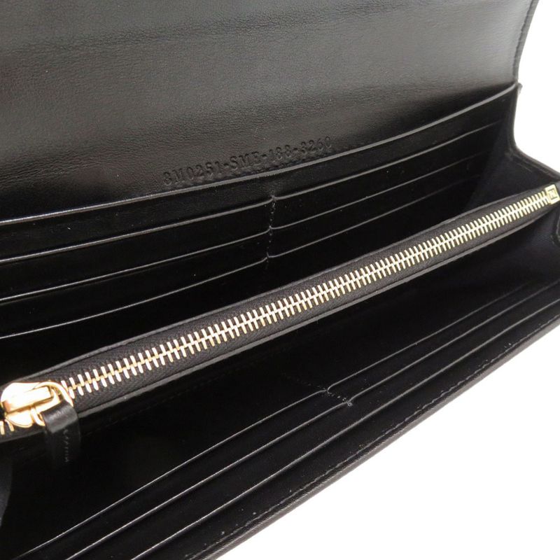 Fendi By The Way Continental 8 M2051 Leather Black Long Wallet 2043 — view 6