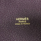 Hermes Handbag Picotin Lock PM Taurillon Clemence Cassis And Gold Hardware — view 8