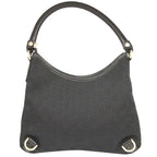 Gucci Abby GG Canvas Leather Hobo Black Shoulder Bag 1650 — view 2