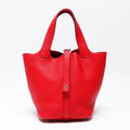 Hermes Handbag Taurillon Clemence Picotin Lock PM