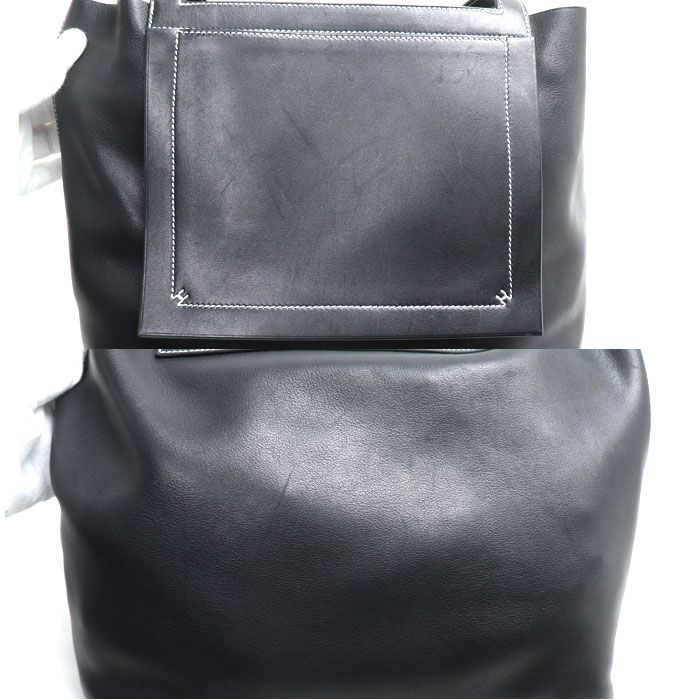 Hermes Cabas Serie 31 Tote Bag Black Stamped — view 4
