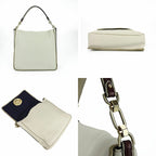 Loewe Shoulder Bag Miami 374.96.623 White Gold Hardware — view 2