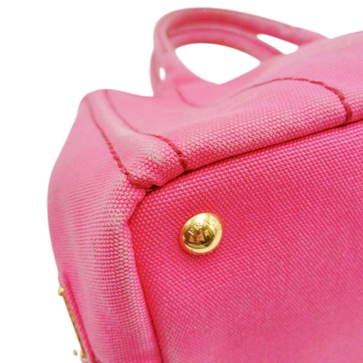 Prada 1 Bg439 Canapa Handbag Mini Tote Bag Pink — view 6