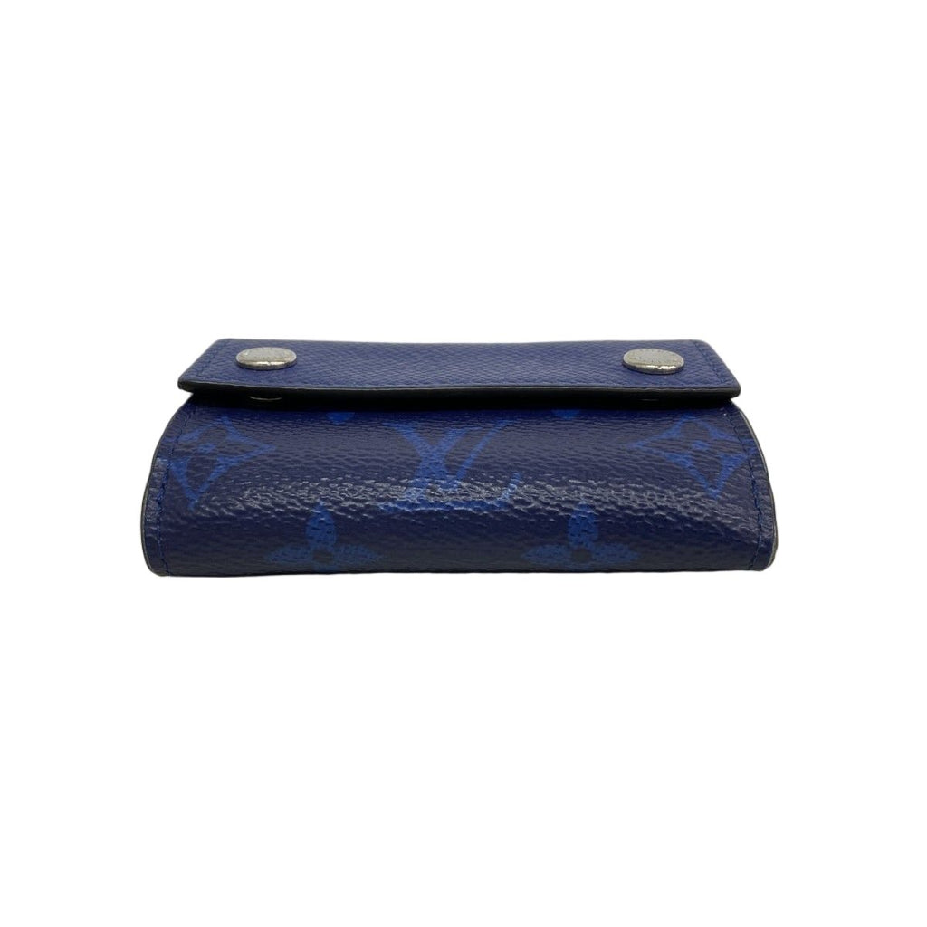 Louis Vuitton Trifold Wallet Taigarama Discovery Compact Blue — view 2