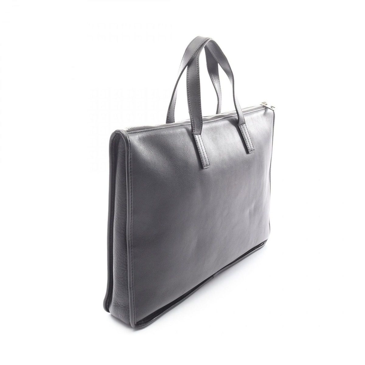 Loewe Business Anagram Black Leather Briefcase — view 2