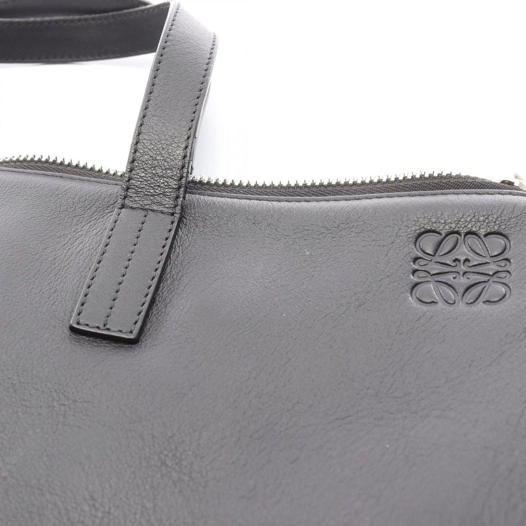 Loewe Business Anagram Black Leather Briefcase — view 7