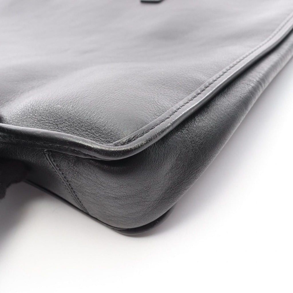 Loewe Business Anagram Black Leather Briefcase — view 9