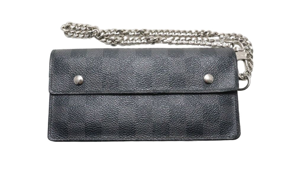 Louis Vuitton Damier Graphite Portefeuille Accordion Leather Wallet