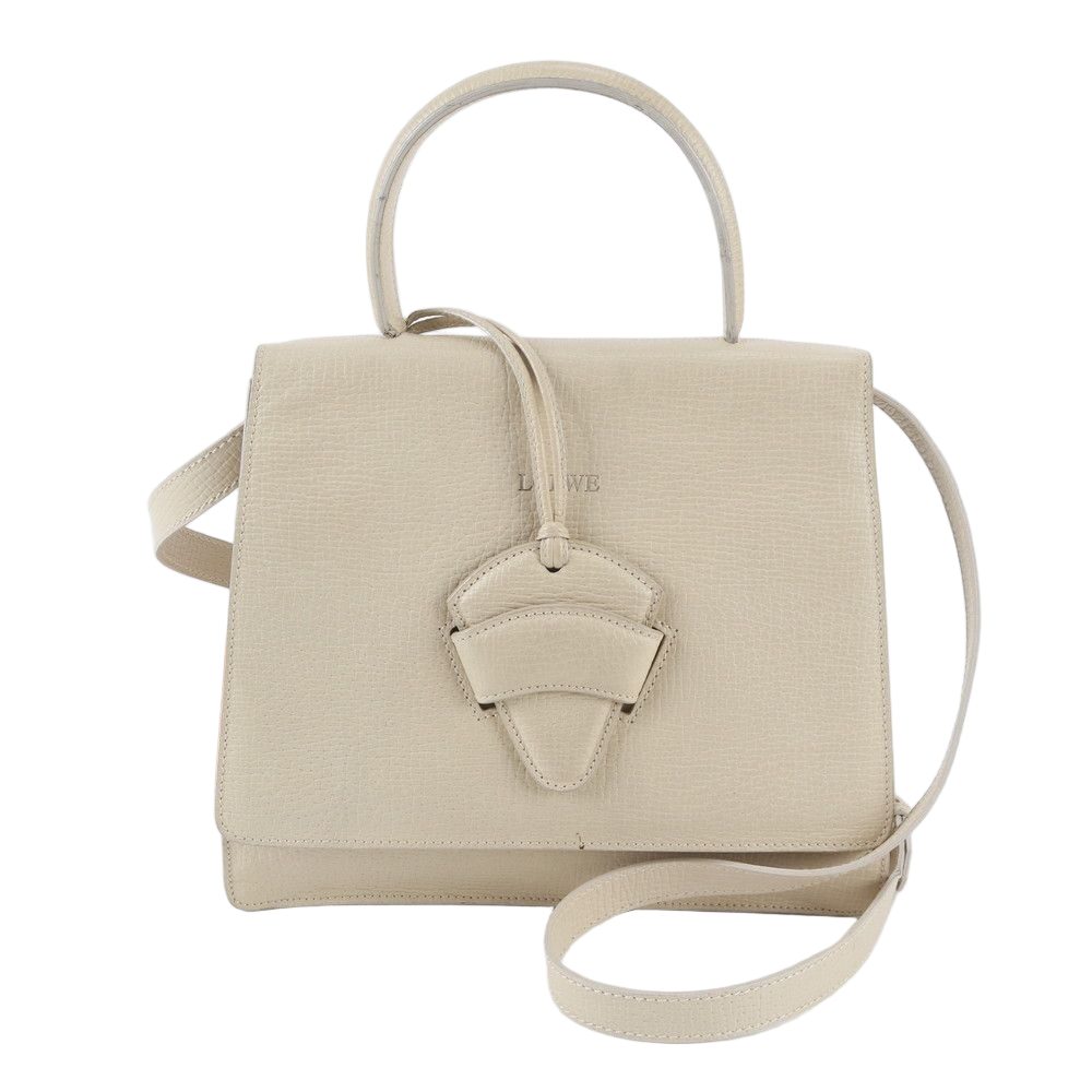 Loewe Vintage Barcelona Leather 2-Way Shoulder Bag Crossbody Hand