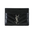 Saint Laurent Cassandra Card Case Holder Leather Black