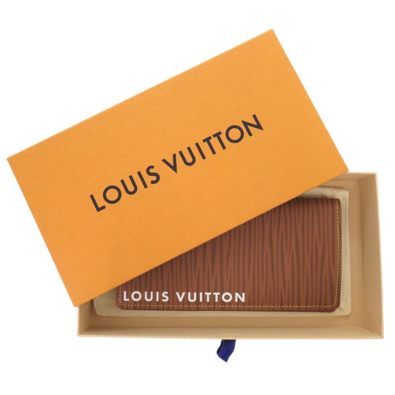 Louis Vuitton Portefeuille Blazer NM Epi Leather Brown Long Wallet — view 2