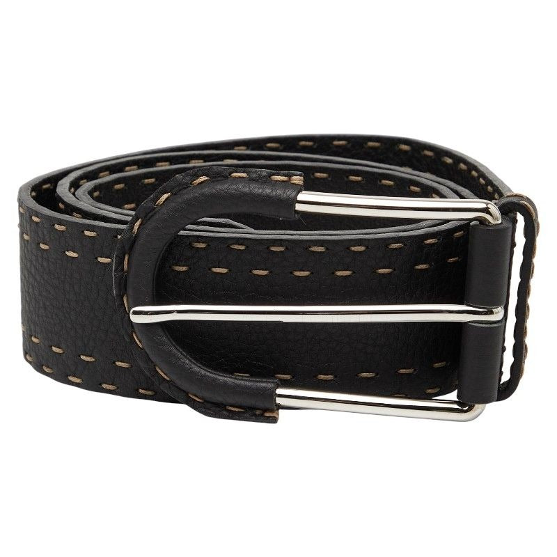 Fendi Selleria Belt Size 90 36 Black Leather — view 2