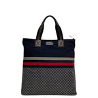 Gucci Tote Bag Navy Diamante Nylon