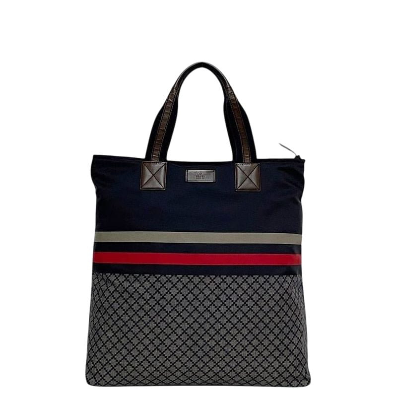Gucci Tote Bag Navy Diamante Nylon