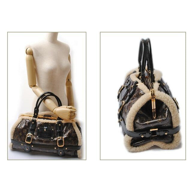 Louis Vuitton Brand Bag Handbag Monogram Shearling Storm — view 2