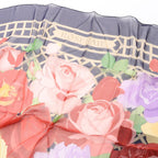 Hermes Scarf Shawl Carre 140 Muslin Roseraie Silk Navy Multicolor — view 2