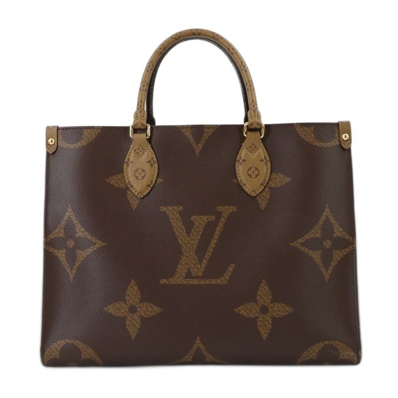 Louis Vuitton Giant Monogram On The Go MM 2-Way Tote Shoulder Bag