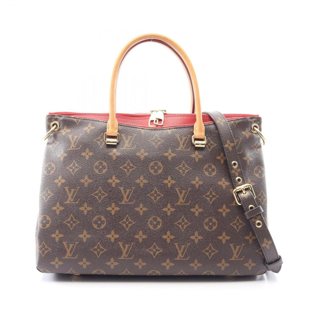 Louis Vuitton Handbag Pallas 2-Way Cerise Canvas Leather