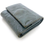 Christian Dior Trifold Wallet Gray Lady Cannage — view 3