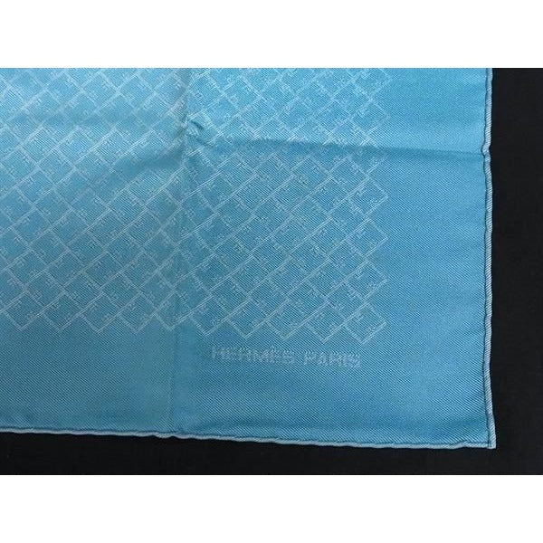 Hermes Handkerchief Pocket Thief T07 Light Blue 100% Silk New — view 4