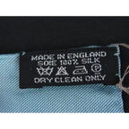 Hermes Handkerchief Pocket Thief T07 Light Blue 100% Silk New — view 5