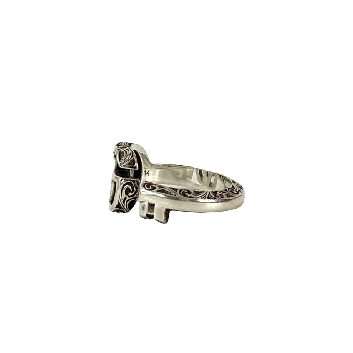 Gucci Box Arabesque Double Key Motif Ring No 13 — view 4