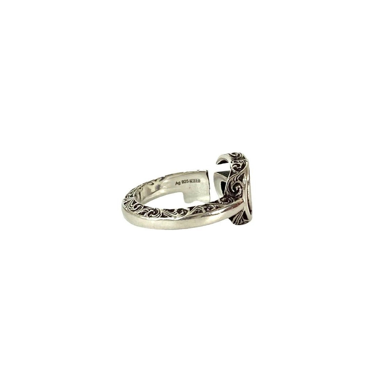 Gucci Box Arabesque Double Key Motif Ring No 13 — view 5