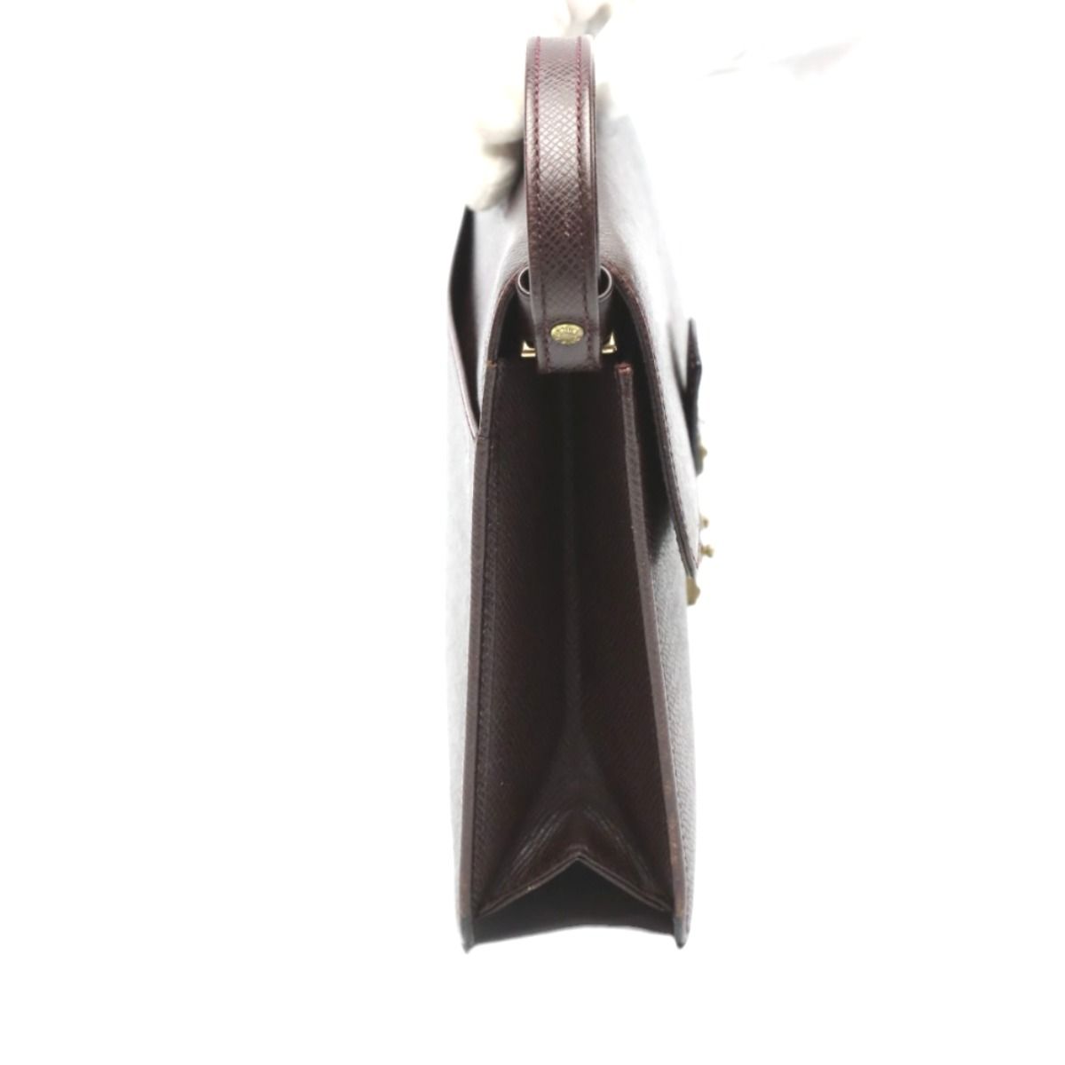 Louis Vuitton Taiga Clutch Bag Clade Second Acajou — view 3