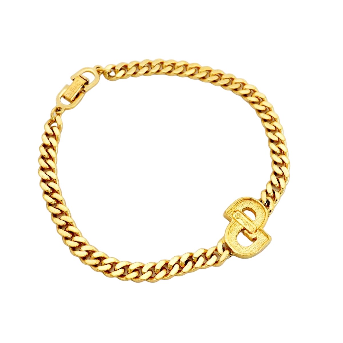 Dior Bracelet CD Logo Gold Plated Rhinestone — view 2