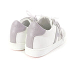 Hermes Boomerang Logo Suede Leather Lace Up Sneakers White Gray 35 — view 3