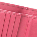 Prada Trifold Wallet Saffiano Magenta Leather — view 6