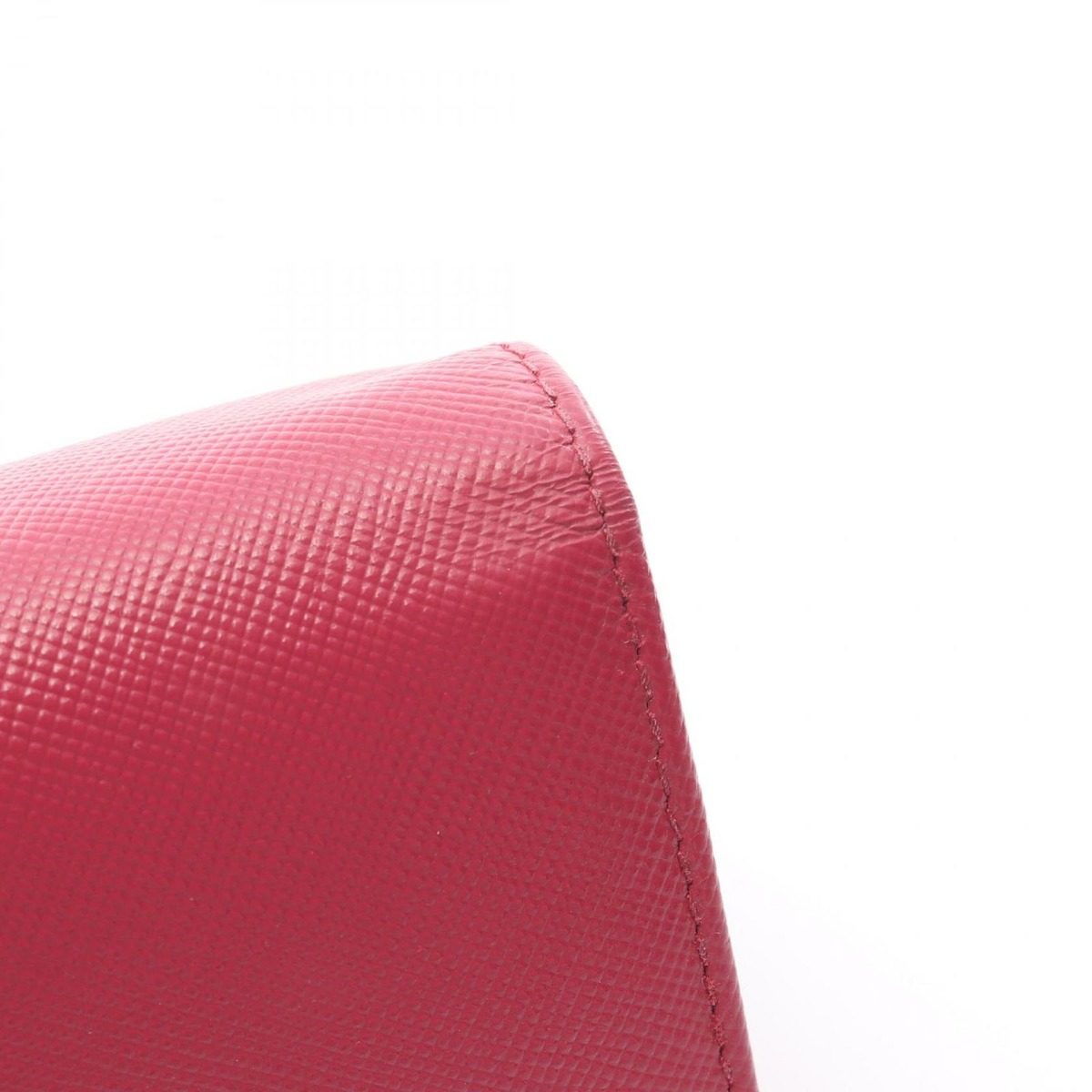 Prada Trifold Wallet Saffiano Magenta Leather — view 8