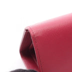 Prada Trifold Wallet Saffiano Magenta Leather — view 9